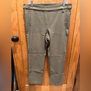 Rafaella Green Stretchy Ankle Pants 16